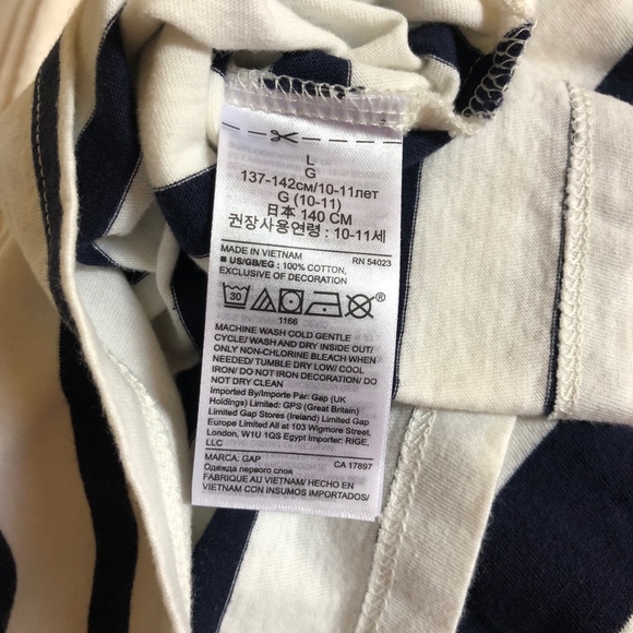 GAP Kids Girls' Three-Quarter Artist Shirt - Picture 8 of 8